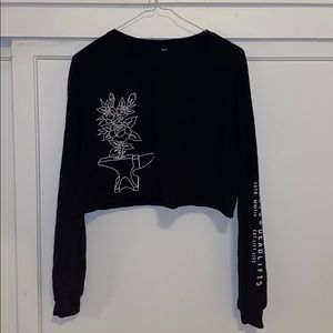 Doughnuts & Deadlifts cropped long sleeve